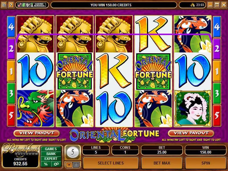 Oriental Fortune Microgaming Slot Game released in   - 