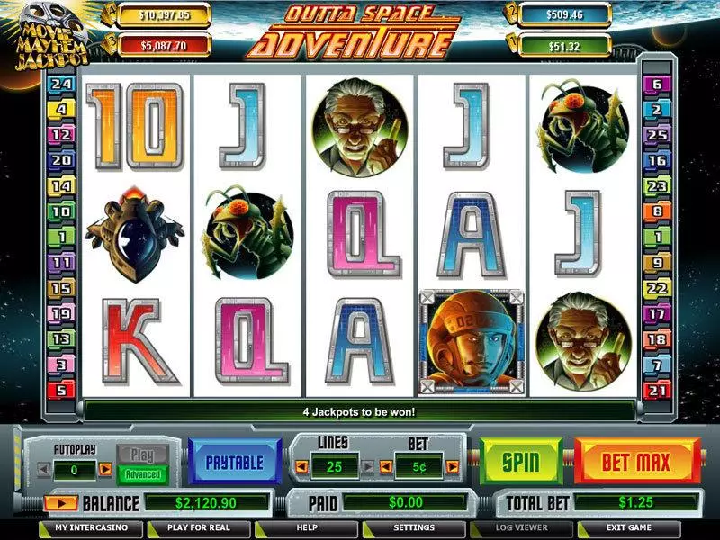 Outta Space Adventure CryptoLogic Slot Game released in   - Free Spins