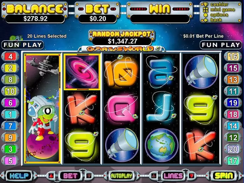 Outta This World RTG Slot Game released in May 2015 - Free Spins