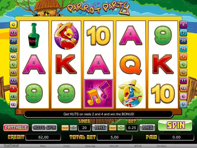 Parrot Party bwin.party Slot Game released in   - Free Spins