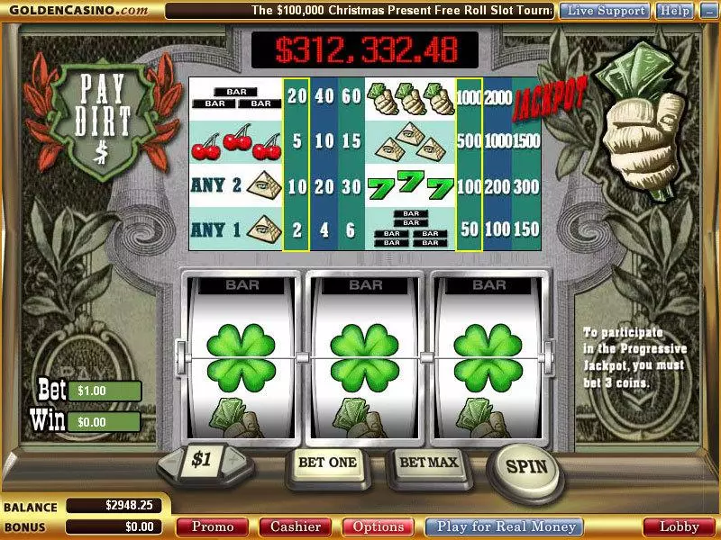 Pay Dirt WGS Technology Slot Game released in   - 