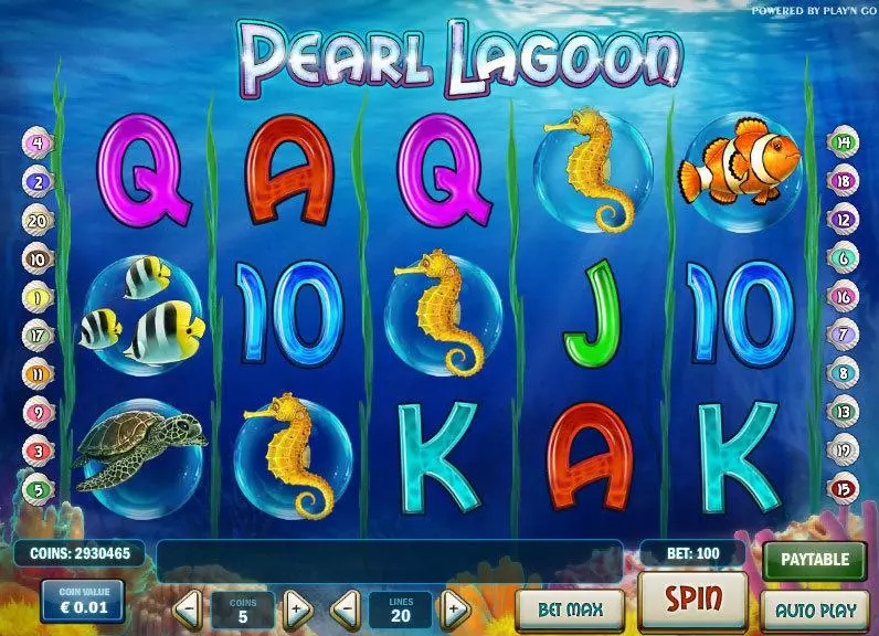 Pearl Lagoon Play'n GO Slot Game released in   - Free Spins