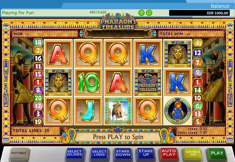 Pharaohs Treasure PlayTech Slot Game released in   - Free Spins