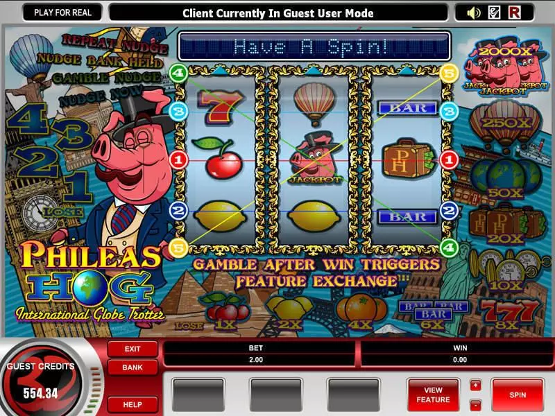 Phileas Hog Microgaming Slot Game released in   - Second Screen Game