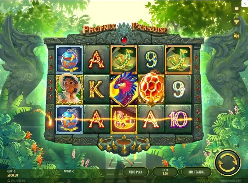 Phoenix Paradise Thunderkick Slot Game released in September 2022 - Multipliers