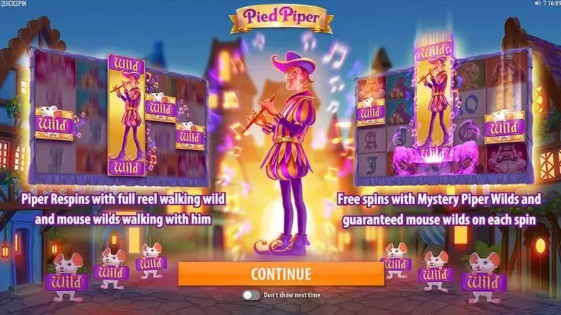 Pied Piper Quickspin Slot Game released in January 2018 - Free Spins