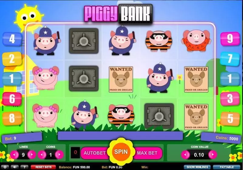 Piggy Bank 1x2 Gaming Slot Game released in   - Free Spins