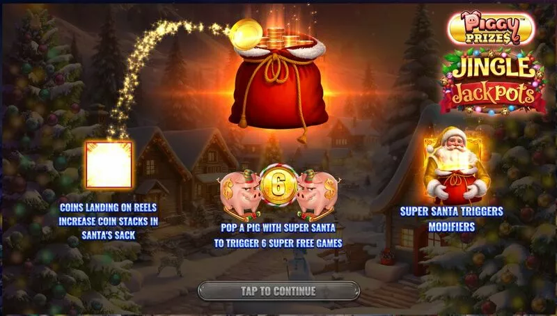 Piggy Prizes - Jingle Jackpots Greentube Slot Game released in November 2025 - Free SpinsSuper Free Spins