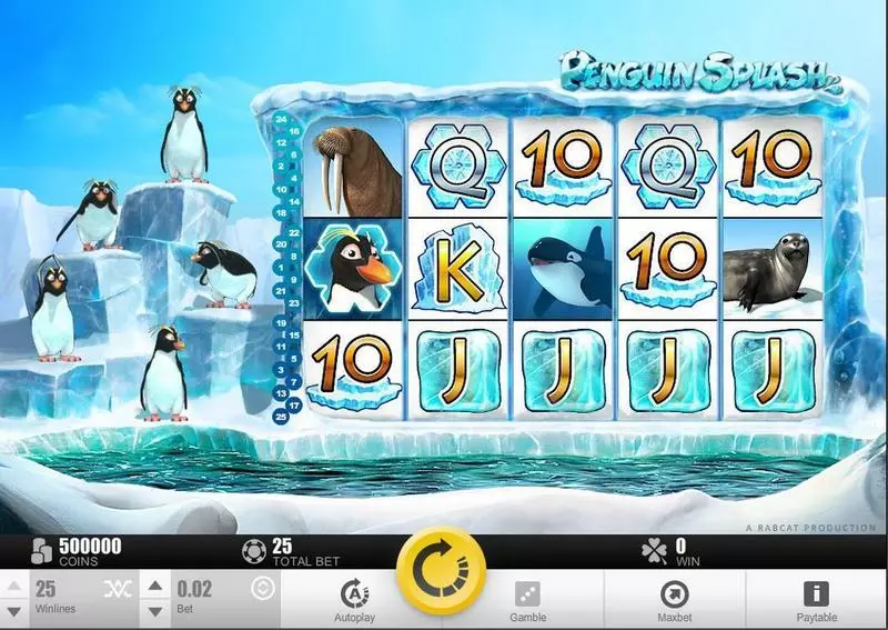 Pinguin Splash Rabcat Slot Game released in   - Free Spins