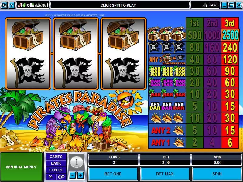 Pirate's Paradise Microgaming Slot Game released in   - 