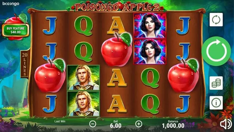 Poisoned Apple 2 Booongo Slot Game released in October 2019 - Free Spins