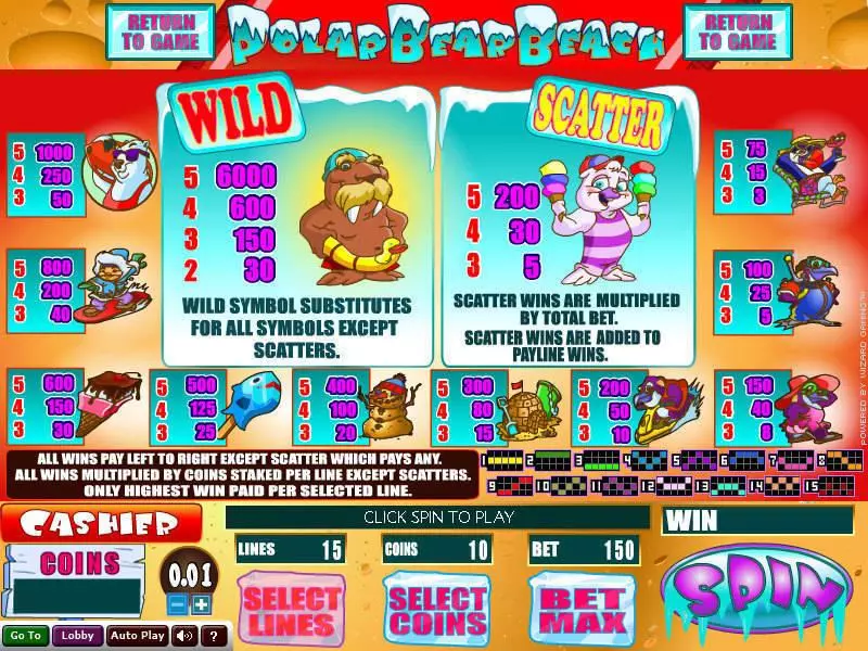 Polar Bear Beach Wizard Gaming Slot Game released in   - 