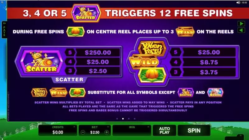 Pollen Party Microgaming Slot Game released in March 2017 - Free Spins