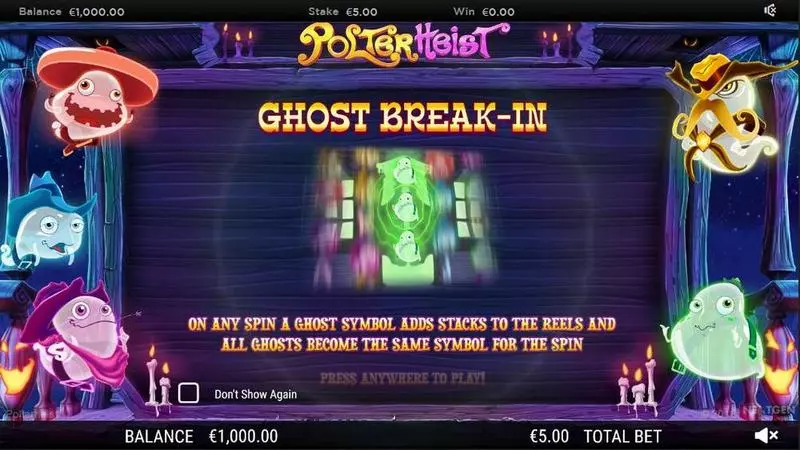 Polterheist  NextGen Gaming Slot Game released in September 2018 - Free Spins