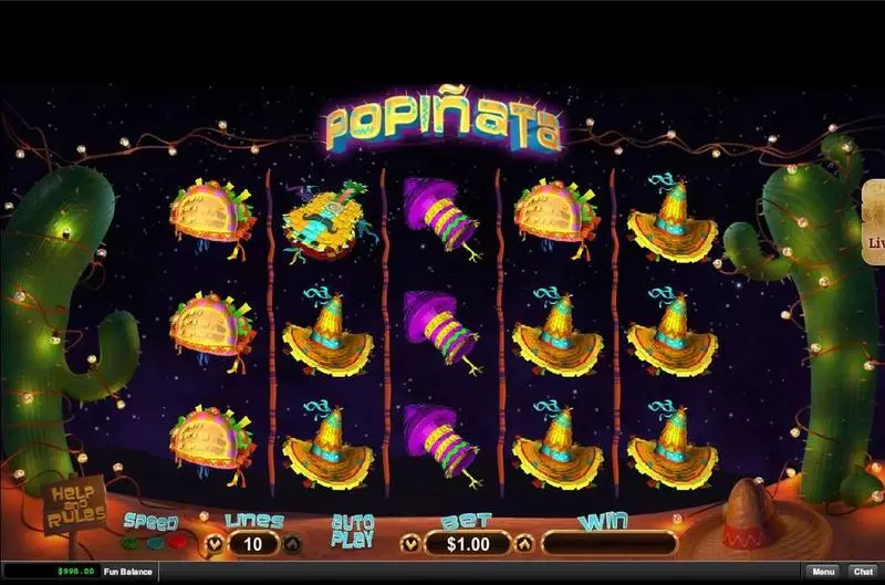 Popinata RTG Slot Game released in April 2017 - Re-Spin