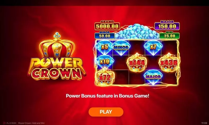 Power Crown Hold And Win Playson Slot Game released in January 2024 - 