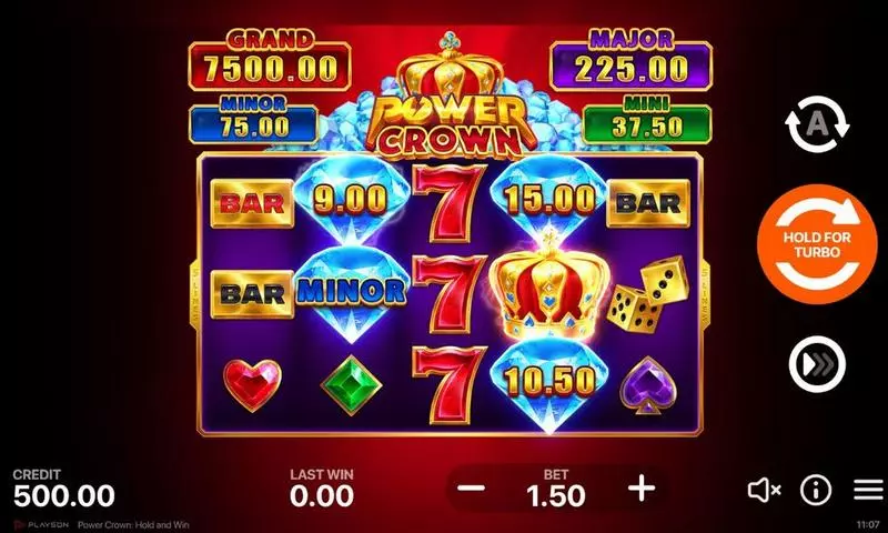Power Crown Hold And Win Playson Slot Game released in January 2024 - 
