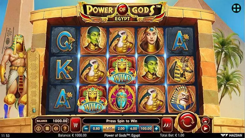 Power of Gods: Egypt Wazdan Slot Game released in October 2020 - Free Spins