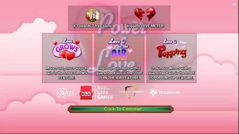 Power of Love Reel Life Games Slot Game released in February 2023 - Expanding Reels