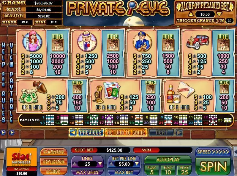 Private Eye NuWorks Slot Game released in   - Second Screen Game