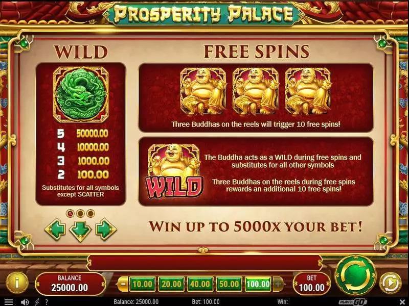 Prosperity Palace Play'n GO Slot Game released in September 2017 - Free Spins