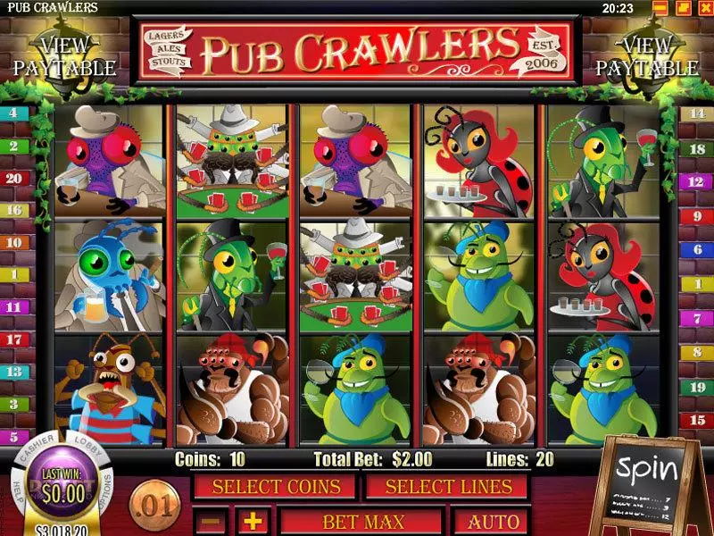 Pub Crawlers Rival Slot Game released in June 2012 - Free Spins