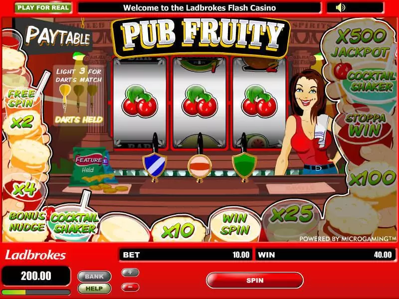 Pub Fruity Microgaming Slot Game released in   - Second Screen Game