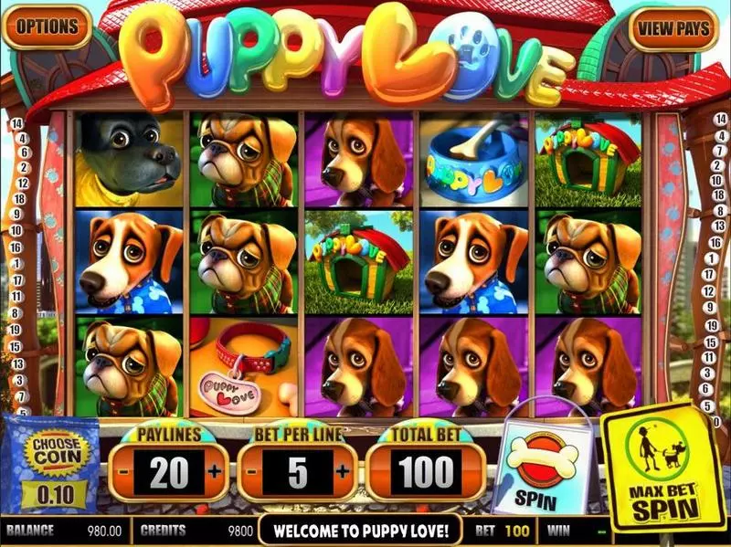 Puppy Love BetSoft Slot Game released in   - Second Screen Game