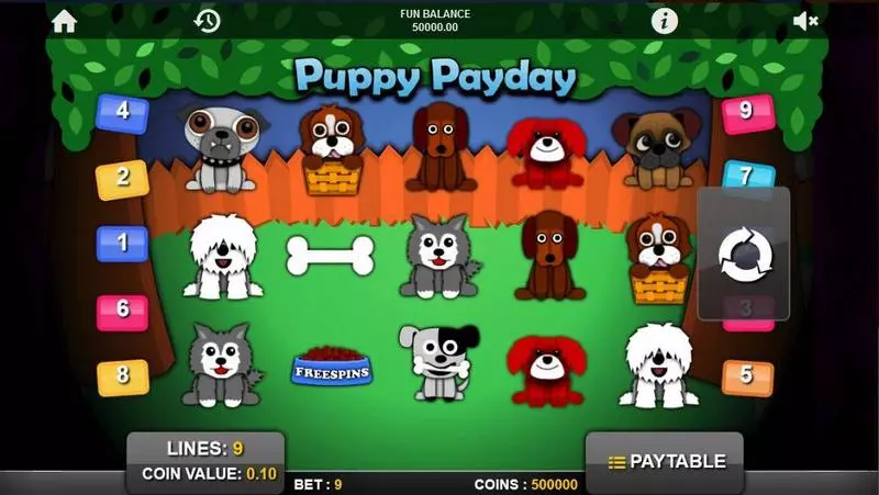 Puppy PayDay 1x2 Gaming Slot Game released in   - Free Spins