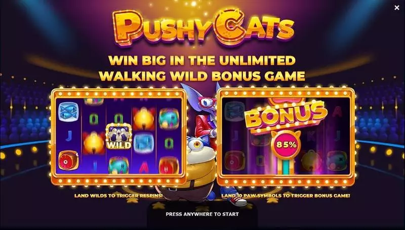 Pushy Cats Yggdrasil Slot Game released in February 2022 - Free Spins