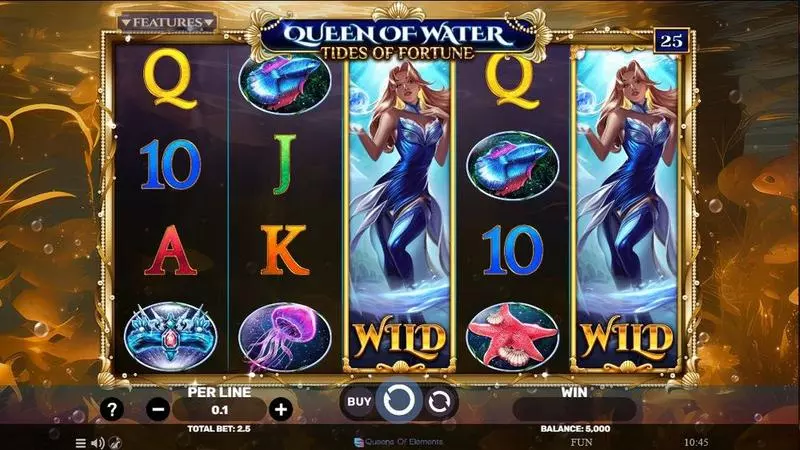 Queen Of Water – Tides Of Fortune Spinomenal Slot Game released in December 2023 - Free Spins