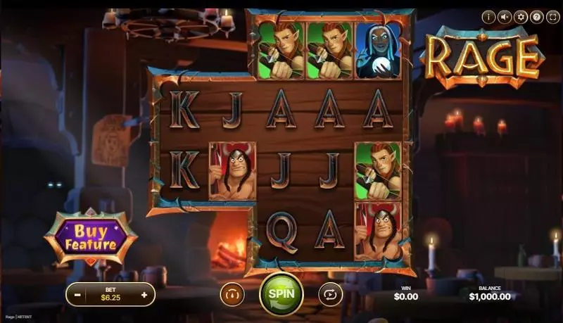 RAGE NetEnt Slot Game released in March 2024 - Buy Feature