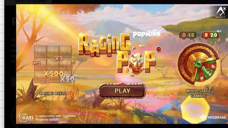 RagingPop AvatarUX Slot Game released in August 2022 - Raging Reels
