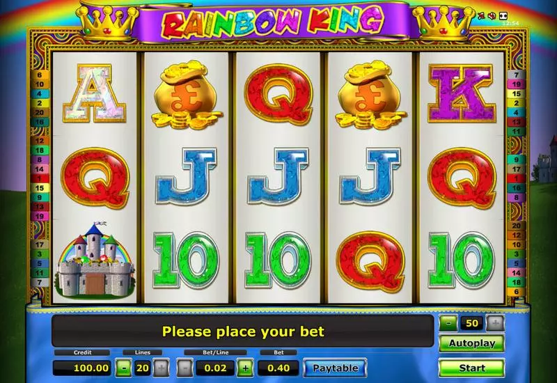 Rainbow King Novomatic Slot Game released in   - Pick a Box