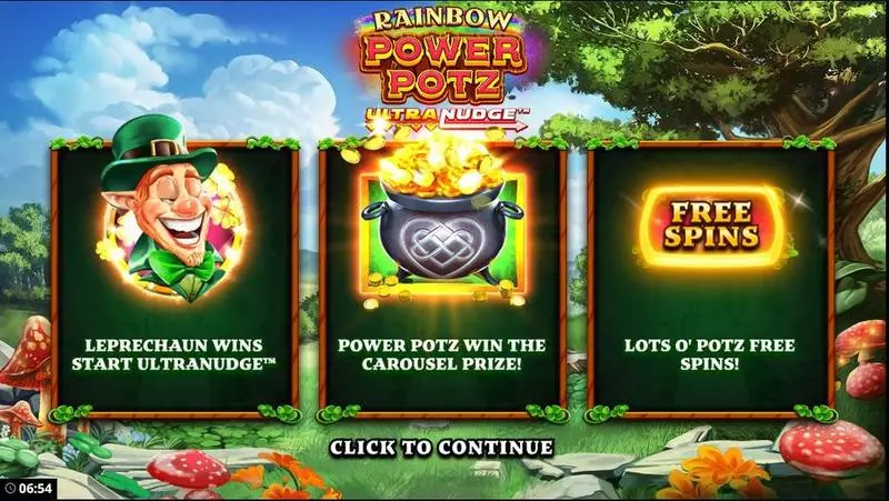 Rainbow Power Pots UltraNudge Bang Bang Games Slot Game released in December 2022 - Free Spins