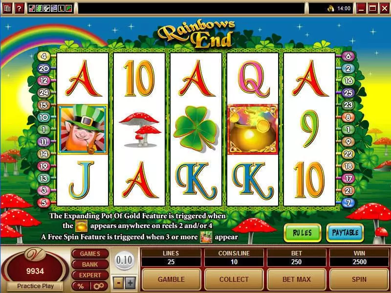Rainbows End Microgaming Slot Game released in   - Free Spins