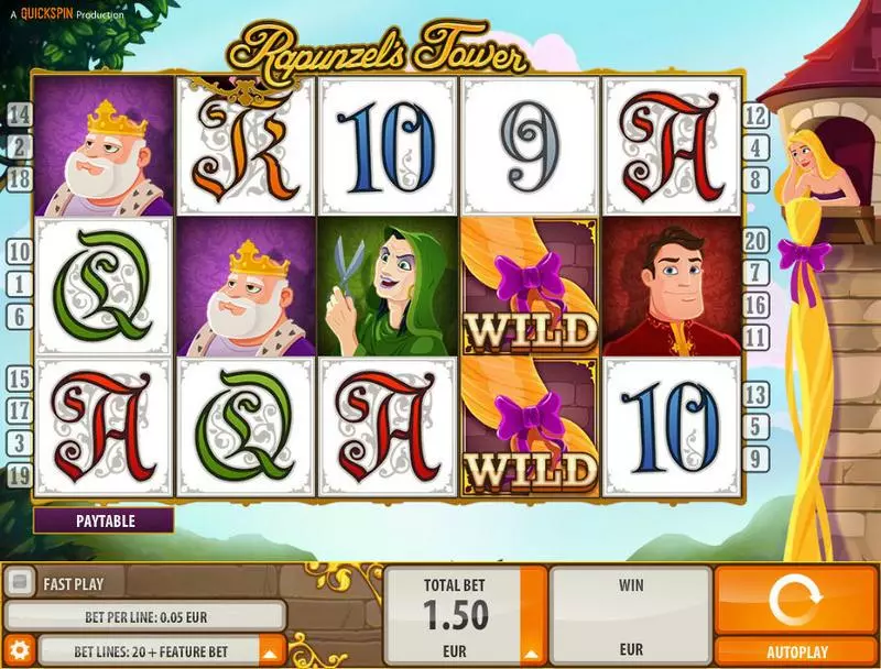 Rapunzel's Tower Quickspin Slot Game released in   - Free Spins