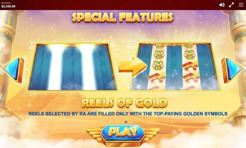 RA's Legend Red Tiger Gaming Slot Game released in June 2017 - Wheel of Fortune