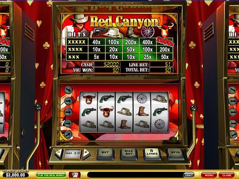 Red Canyon PlayTech Slot Game released in   - 