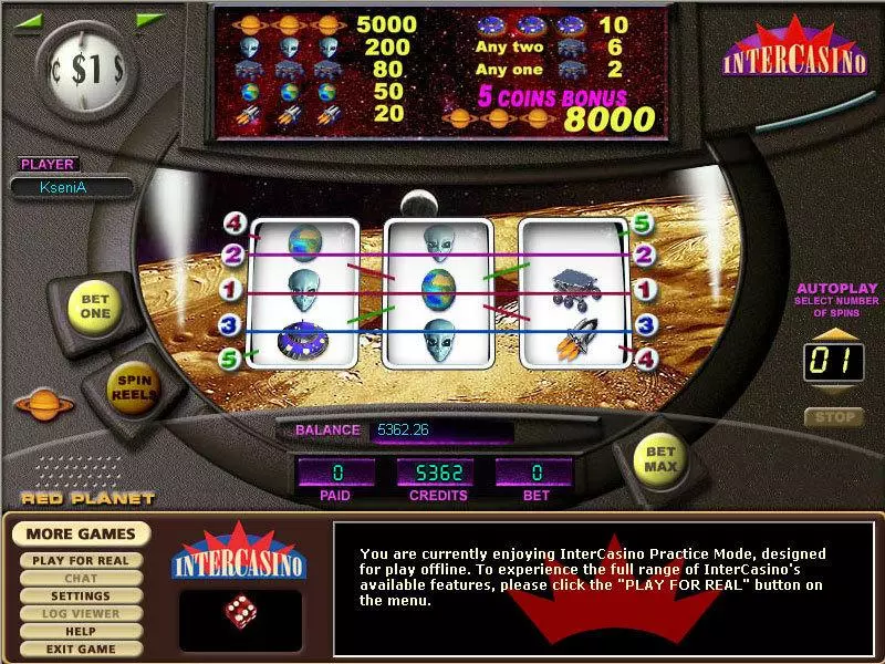 Red Planet CryptoLogic Slot Game released in   - 