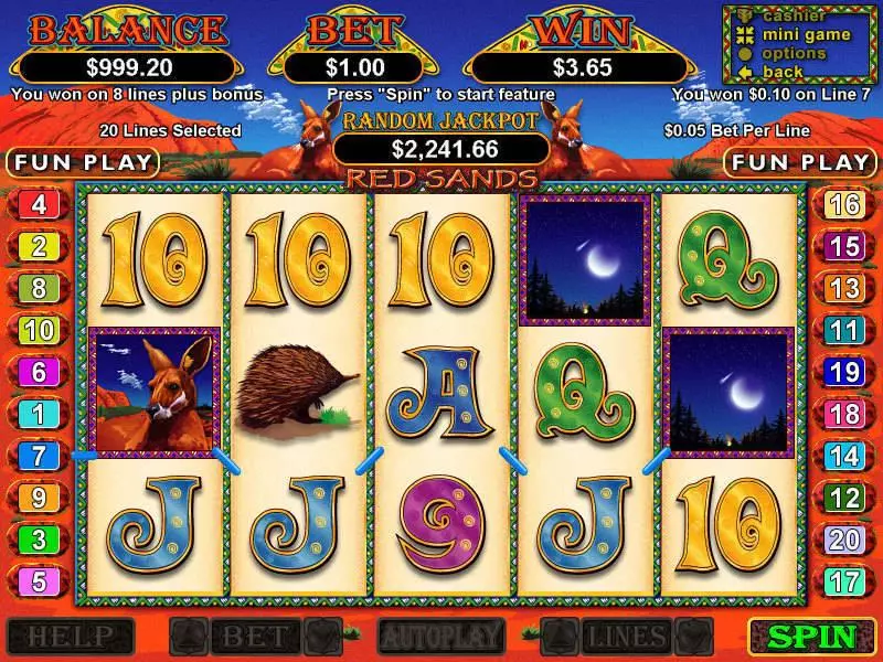 Red Sands RTG Slot Game released in January 2006 - 