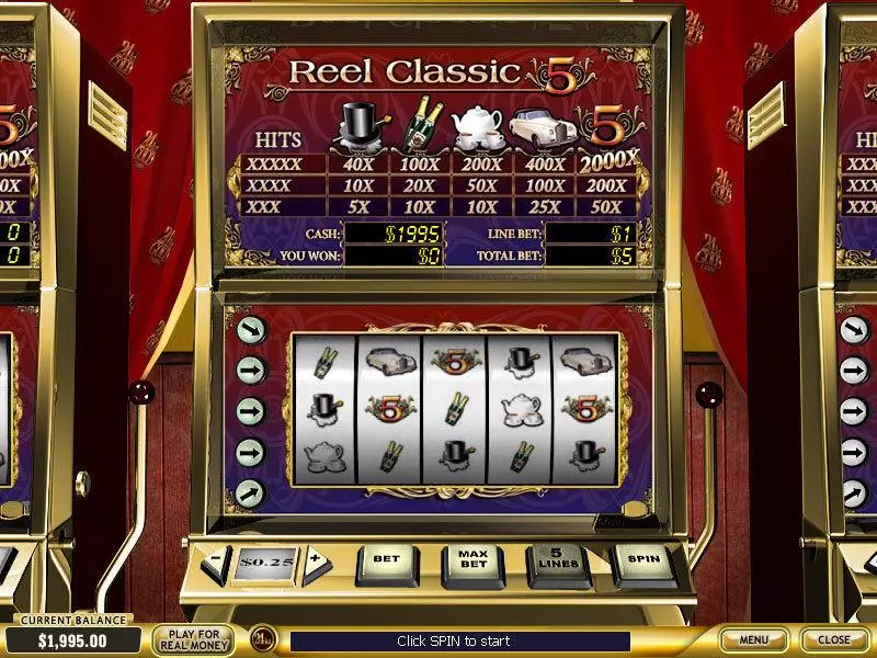 Reel Classic 5 Retro PlayTech Slot Game released in   - 