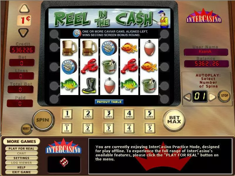 Reel in the Cash 5 Lines CryptoLogic Slot Game released in   - Second Screen Game