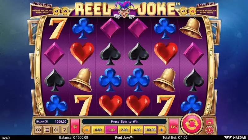 Reel Joke Wazdan Slot Game released in November 2020 - Free Spins