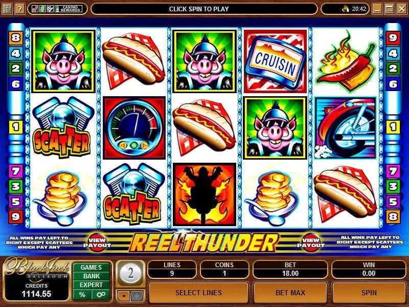 Reel Thunder Microgaming Slot Game released in   - 