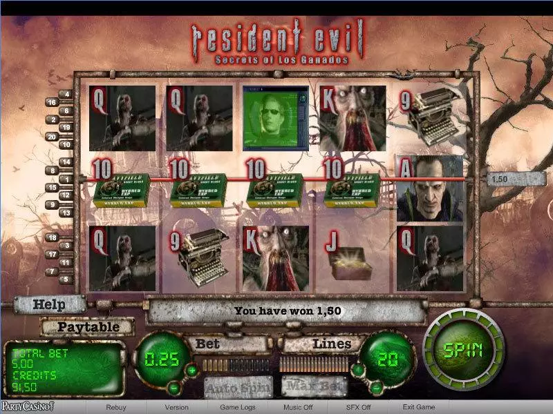 Resident Evil bwin.party Slot Game released in   - Free Spins