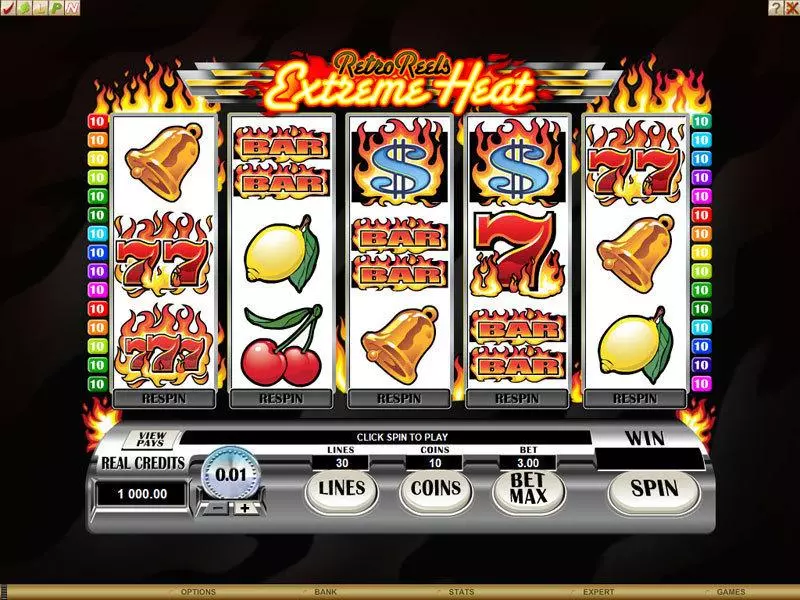 Retro Reels - Extreme Heat Microgaming Slot Game released in   - Free Spins