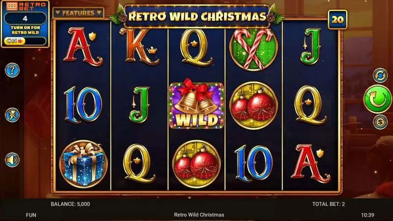 Retro Wild Christmas Spinomenal Slot Game released in December 2023 - Free Spins