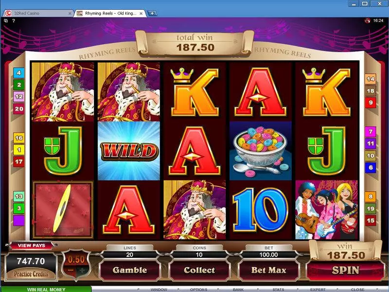 Rhyming Reels - Old King Cole Microgaming Slot Game released in   - Free Spins