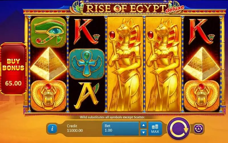 Rise of Egypt Deluxe Playson Slot Game released in September 2020 - Buy Feature